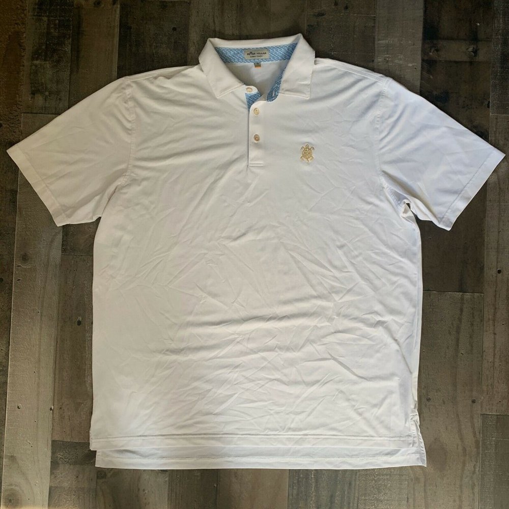 Peter Millar Summer Comfort Golf Polo Shirt White